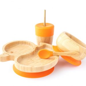 Bambukinių indų rinkinys “Oranžinė antis”